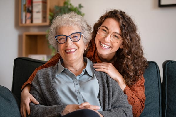 Residents enjoying a moment together in a common area