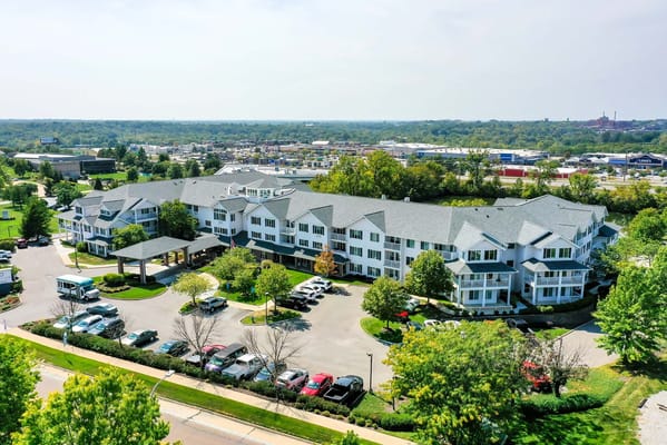 Aerial view of Solstice Senior Living at Columbia