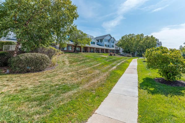 Pathway leading to outdoor areas of the facility
