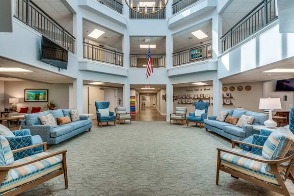 Interior common area with seating and decor