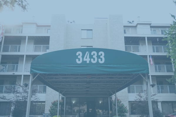 Front entrance with awning of the facility