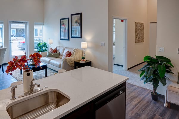 Bright and welcoming interior of a living space