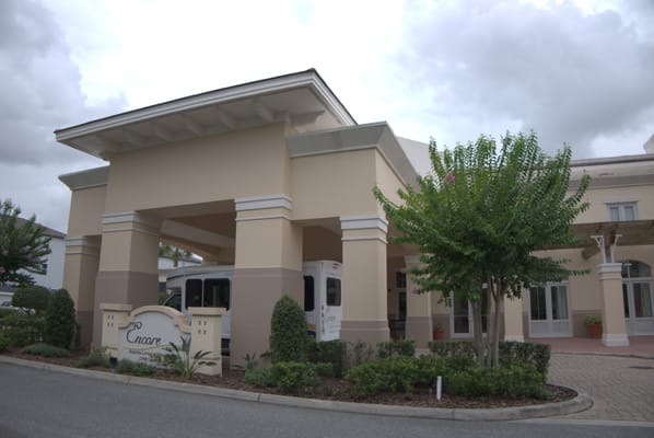 Exterior view of Encore assisted living facility