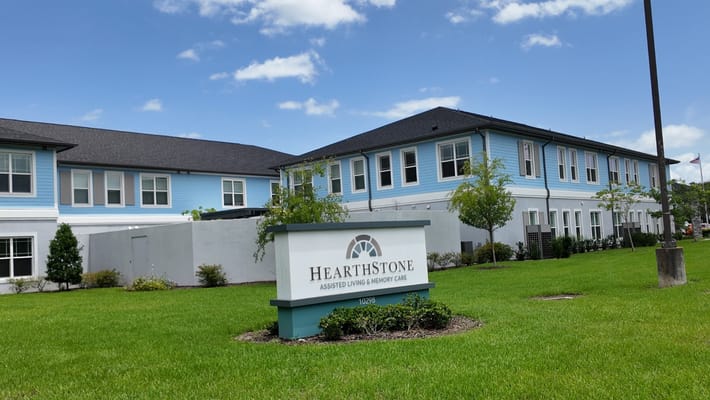 Exterior view of HearthStone assisted living facility