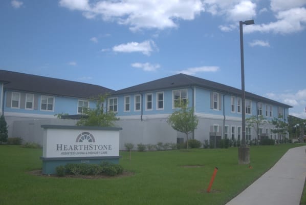 Exterior view of HearthStone assisted living facility