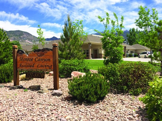 Exterior view of Monroe Canyon Assisted Living facility