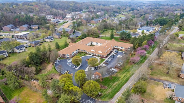 Aerial view of the American House West Knoxville facility