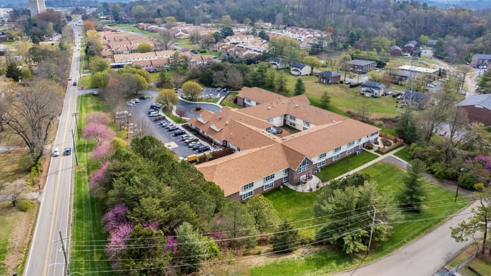 Aerial view of American House West Knoxville facility