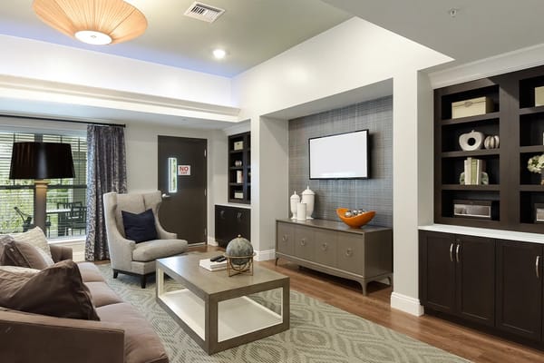 Cozy common area with seating and decor