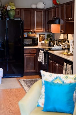 Cozy kitchen space in a resident apartment