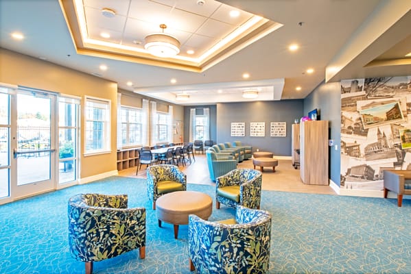 Interior common area with comfortable seating