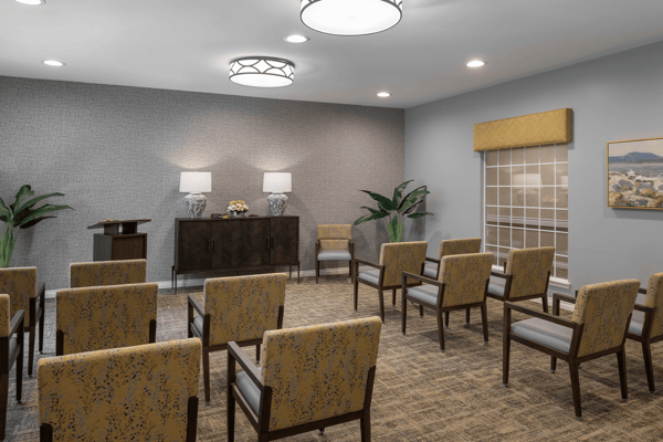 Interior view of a well-lit activity room