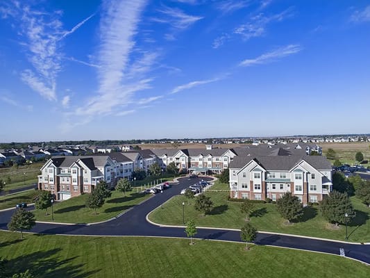 Aerial view of American House Cedarlake facility