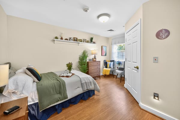 Cozy private resident room with decor