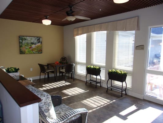 Common area with seating and natural light