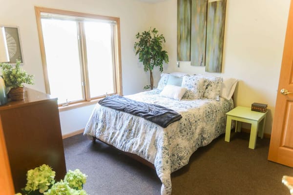 Cozy, well-decorated private resident room