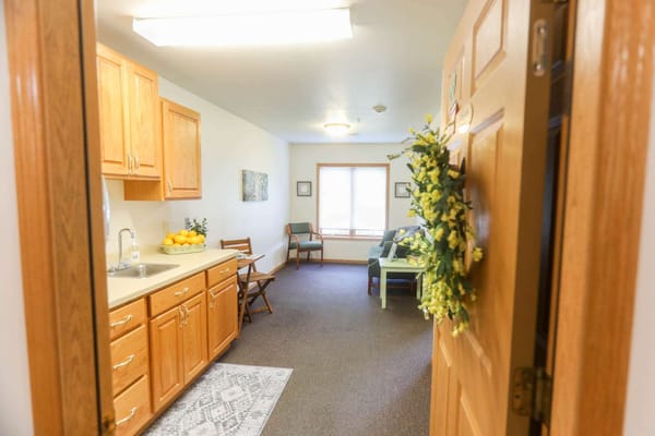 Cozy interior view of a resident's room
