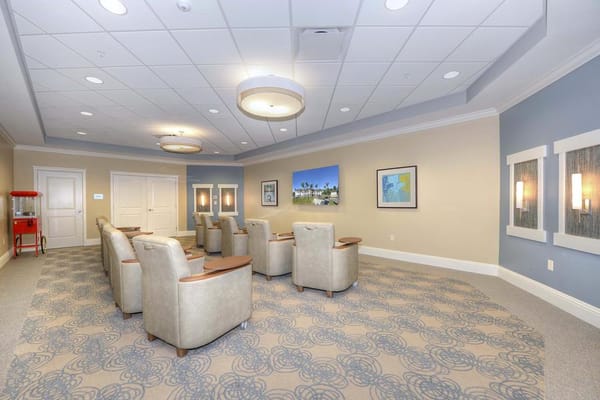 Common area with comfortable seating and a calming atmosphere