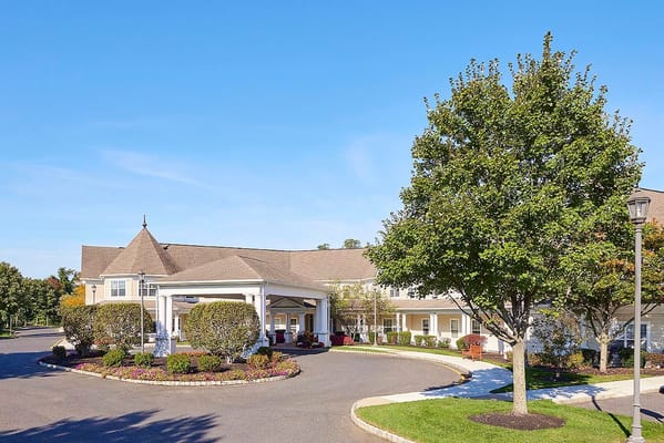 Exterior view of Brandywine Wall facility with landscaping