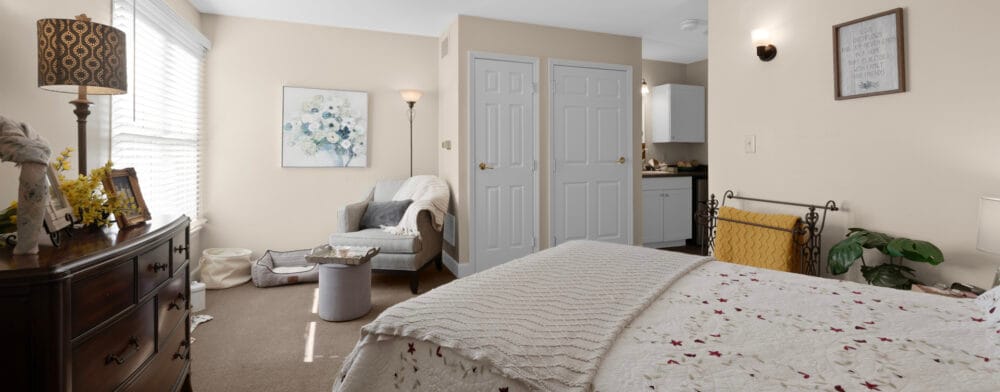 Cozy private resident room with natural light