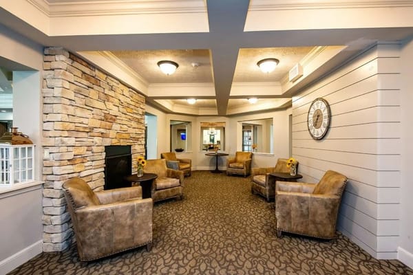 Cozy common area with seating and decor