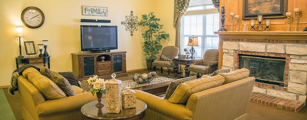 Cozy common area with comfortable seating and decor