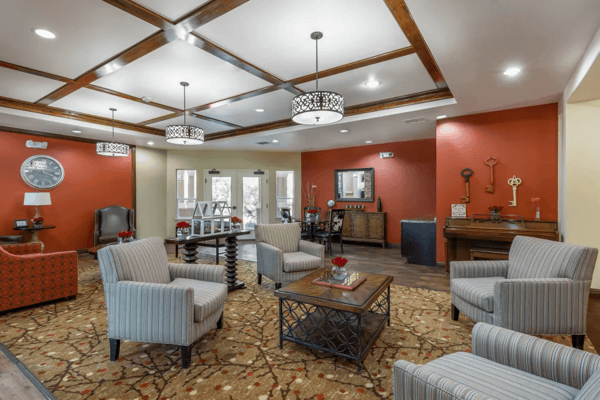 Interior common area with seating and decor