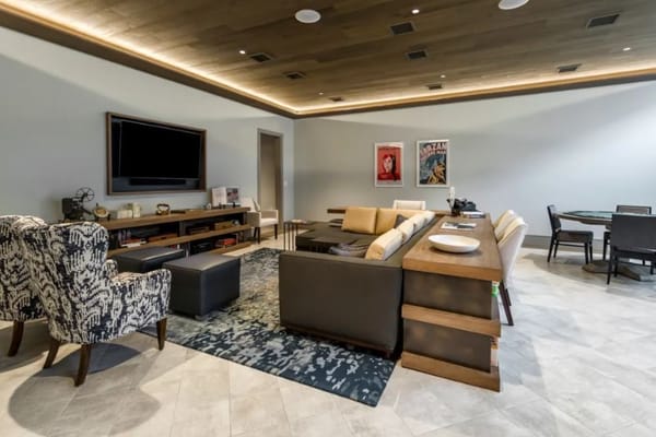 Interior view of a lounge area with seating