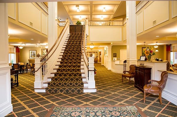 Interior view of a welcoming lobby area