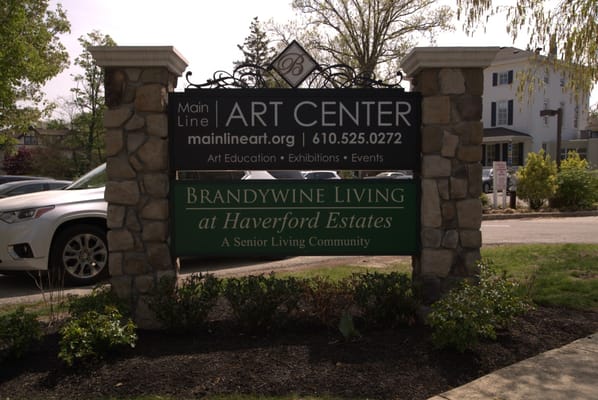 Sign for Brandywine Living at Haverford Estates