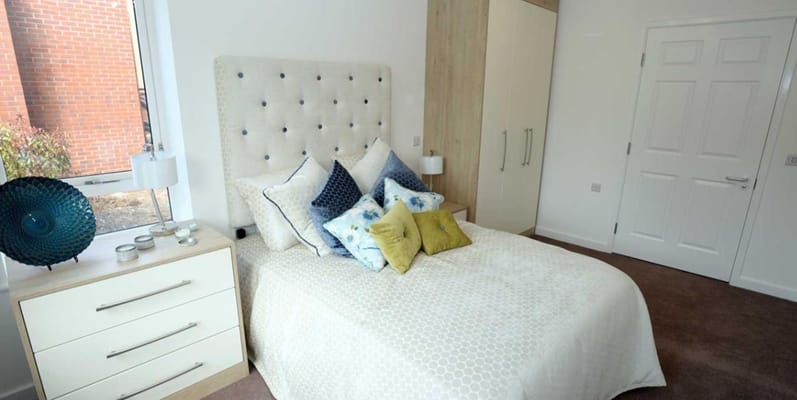 A well-decorated interior of a resident room