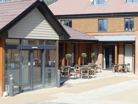 Exterior view of Gradwell Park's outdoor seating area