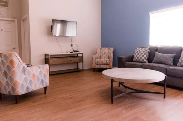 Cozy sitting area in a facility interior