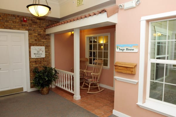 Cozy interior area of a senior living facility