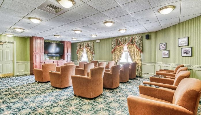 Common area with seating and a TV