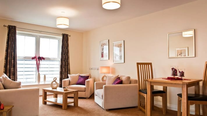 Cozy living area with seating and dining space