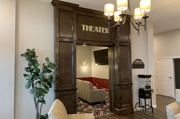 Entrance to the theater area in the facility