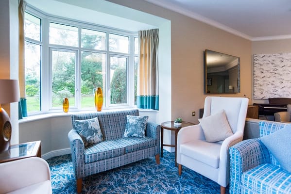 Bright living room with comfortable seating arrangements