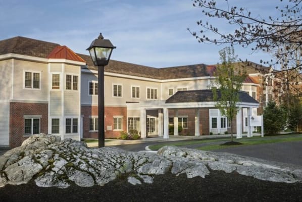 Exterior view of the Osher Inn At the Cedars showing the front entrance