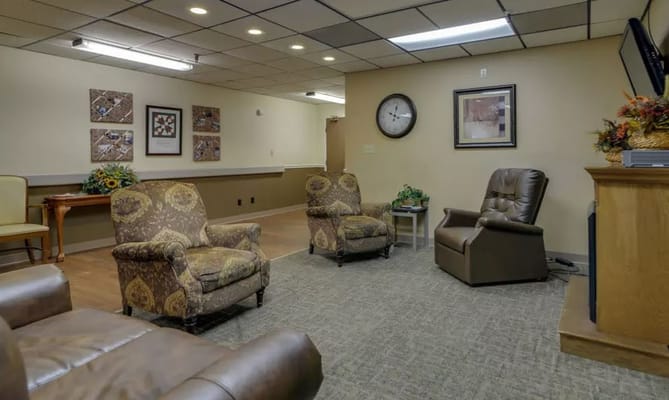 Cozy common area with comfortable seating