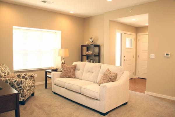 Cozy living room area with seating