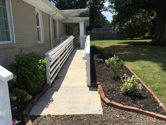 Pathway leading to an assisted living facility