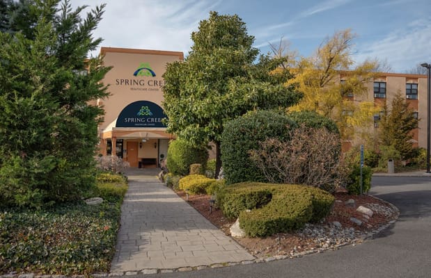 Pathway leading to the entrance of Spring Creek Healthcare Center