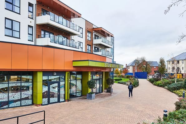 Exterior view of Stoke Gifford senior living facility