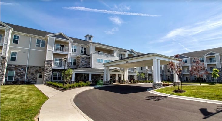 Entrance of StoryPoint Fairfield senior living facility