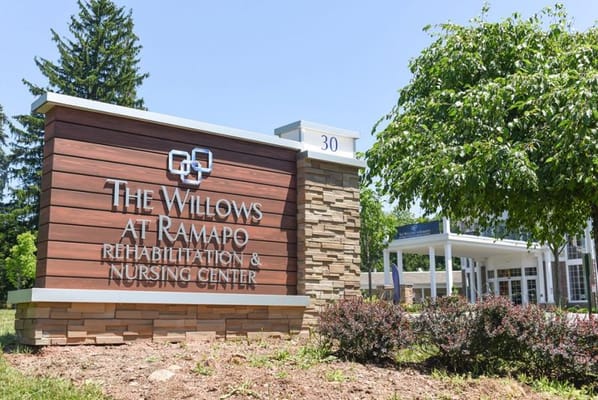 Outdoor sign for The Willows at Ramapo