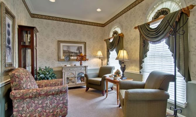 Cozy common area with comfortable seating and decor