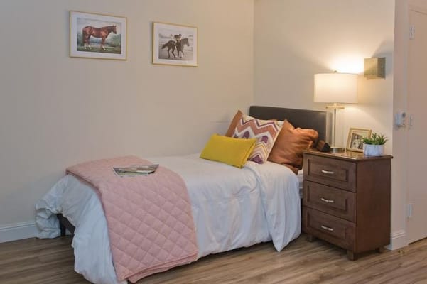 Cozy individual room with natural light and decor