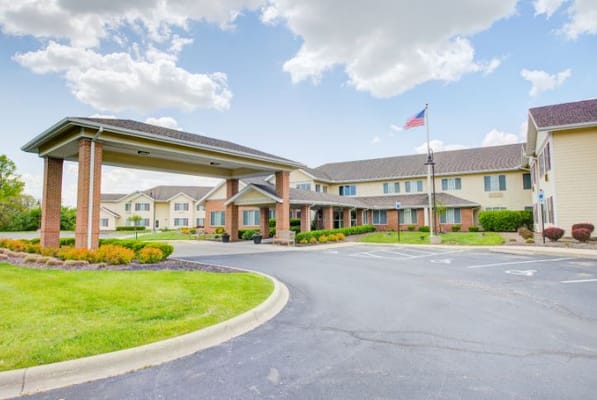 Exterior view of Amber Park Senior Living facility