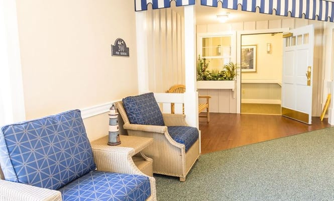 Interior common area with seating and decor